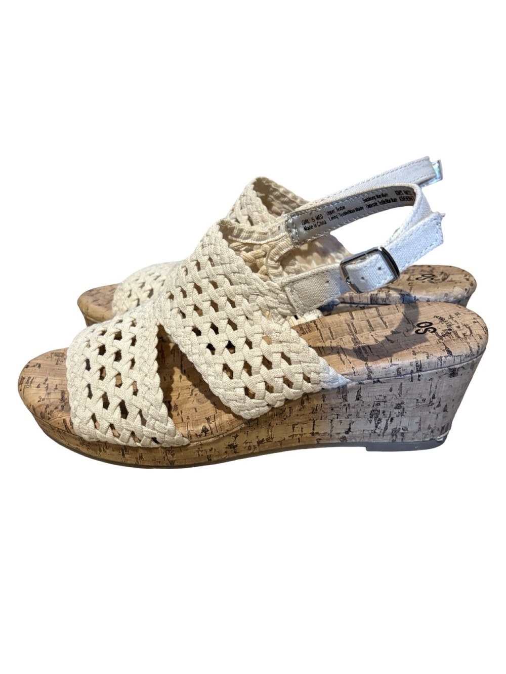 SO Strappy woven wedge sandals